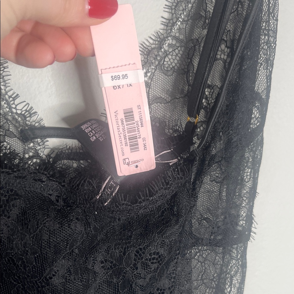 Victoria's Secret Midnight Black Lace Chemise - Picture 3 of 5